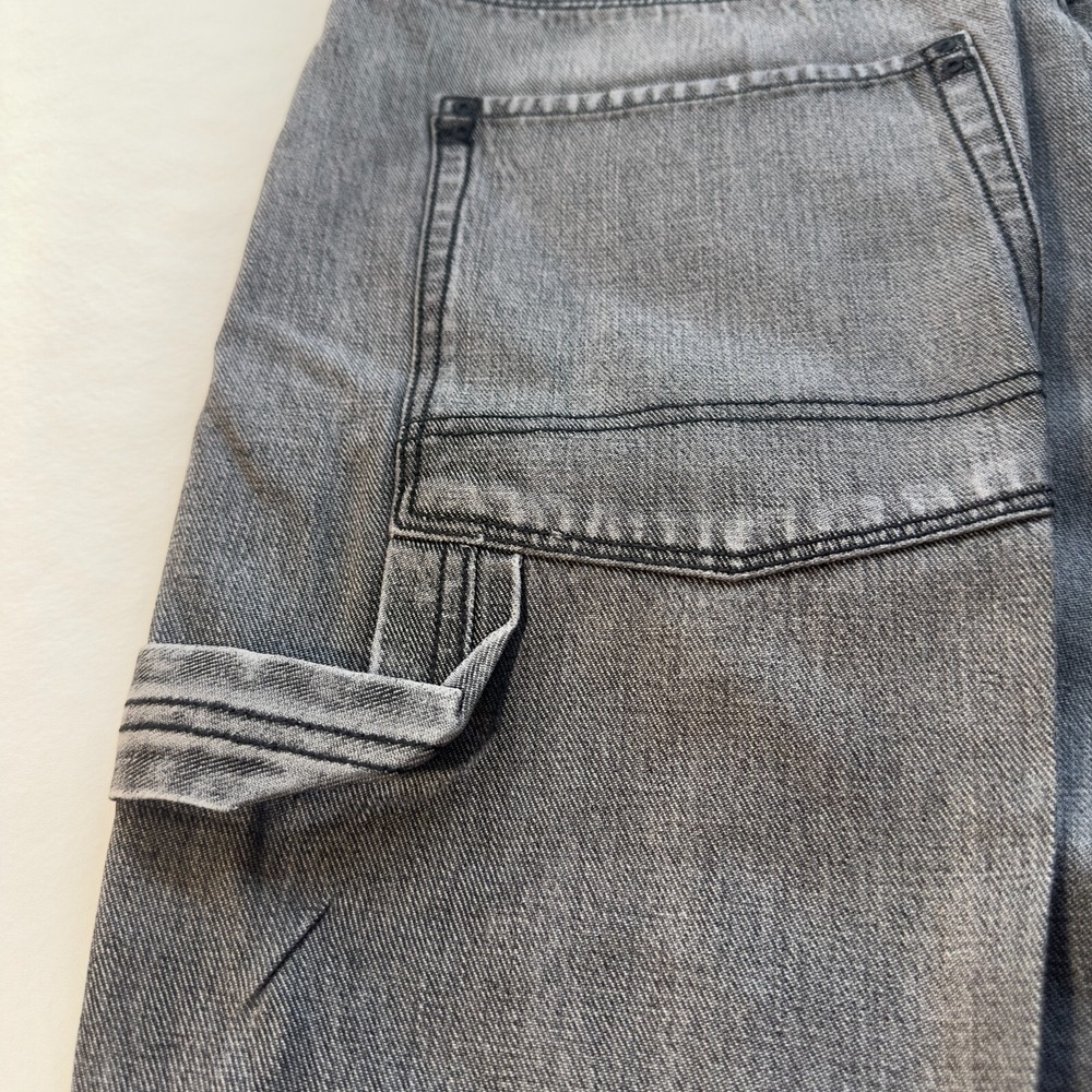 Ecko Unltd Carpenter Jeans Mens 34 Gray Foundry Denim Foundry Relaxed Streetwear - Picture 13 of 16